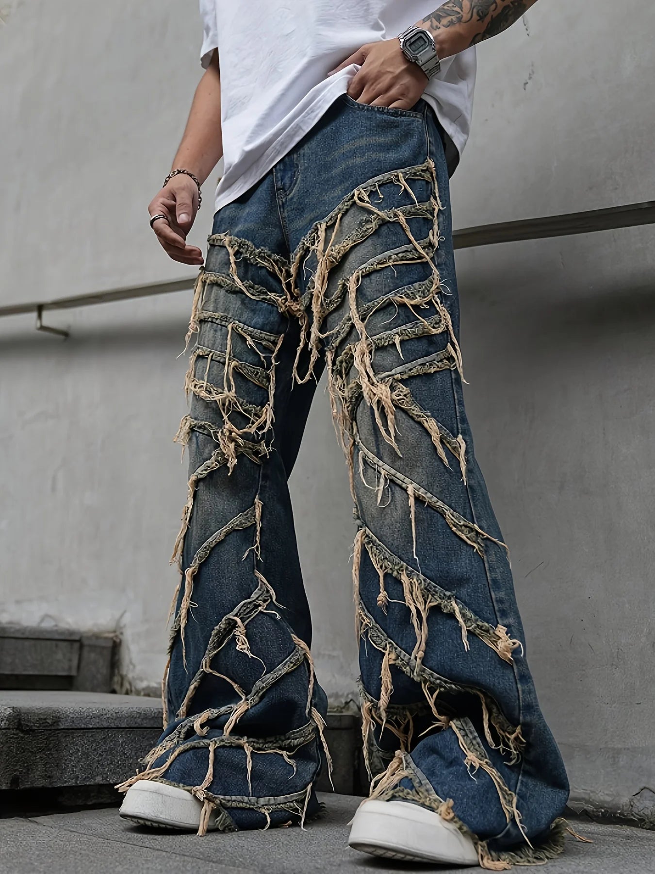 Fringe Denim Street Jeans